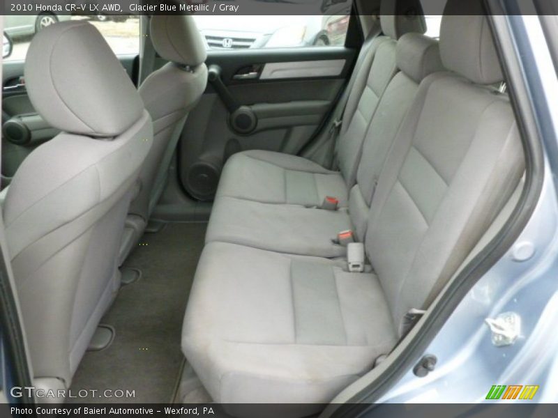Glacier Blue Metallic / Gray 2010 Honda CR-V LX AWD