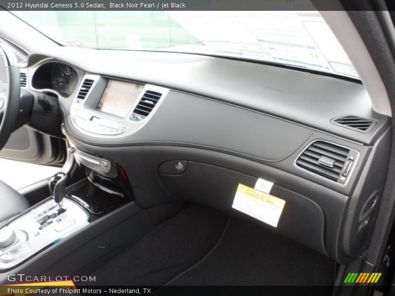 Black Noir Pearl / Jet Black 2012 Hyundai Genesis 5.0 Sedan
