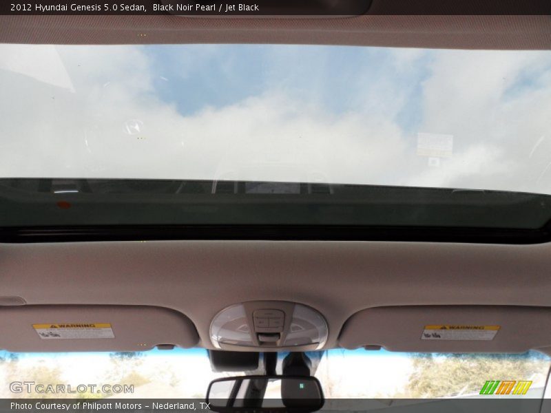 Black Noir Pearl / Jet Black 2012 Hyundai Genesis 5.0 Sedan