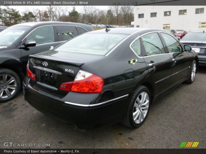 Black Obsidian / Wheat 2008 Infiniti M 45x AWD Sedan