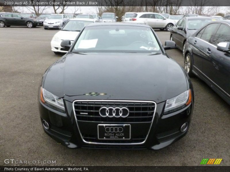 Brilliant Black / Black 2009 Audi A5 3.2 quattro Coupe
