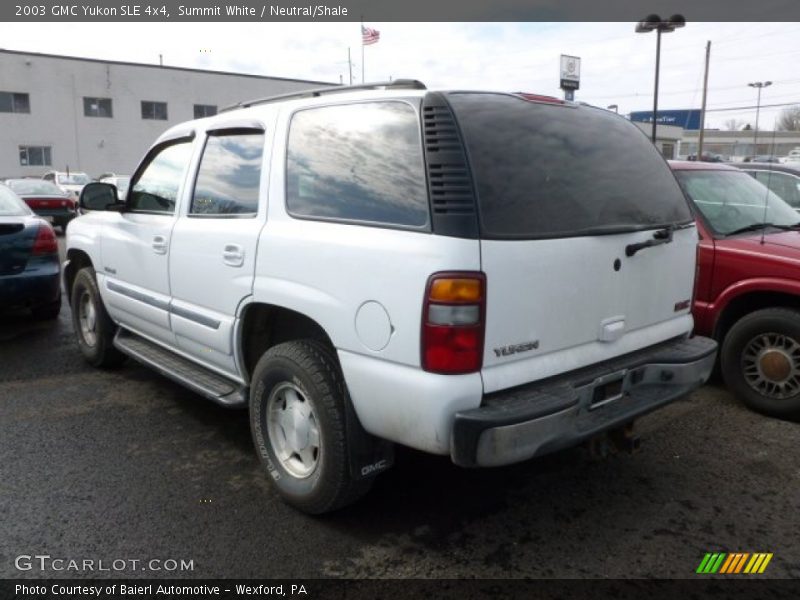 Summit White / Neutral/Shale 2003 GMC Yukon SLE 4x4