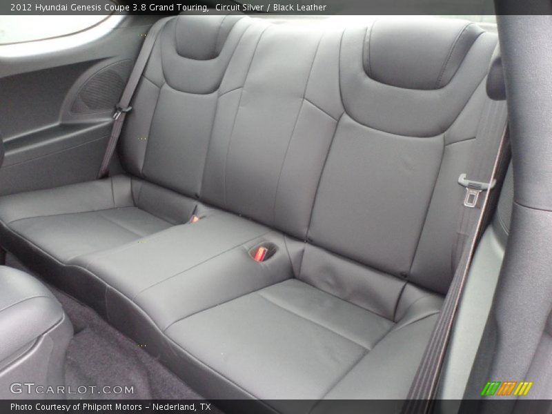 Rear Seat of 2012 Genesis Coupe 3.8 Grand Touring