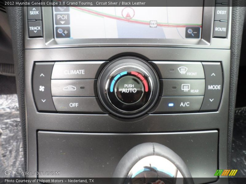 Controls of 2012 Genesis Coupe 3.8 Grand Touring