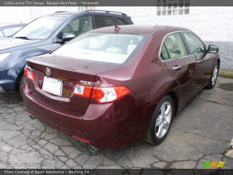 Basque Red Pearl / Parchment 2009 Acura TSX Sedan