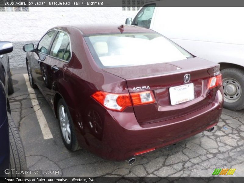 Basque Red Pearl / Parchment 2009 Acura TSX Sedan