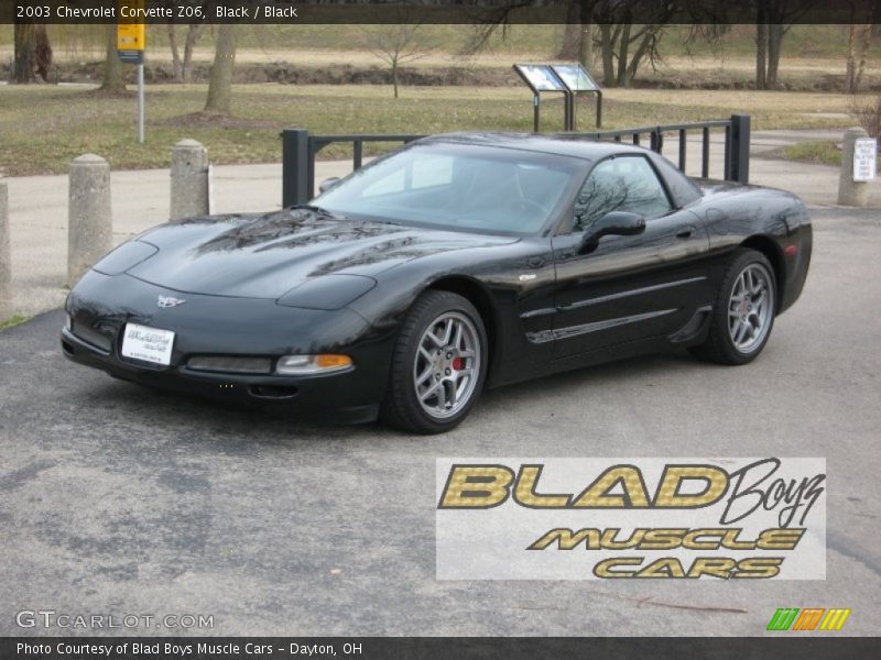 Black / Black 2003 Chevrolet Corvette Z06