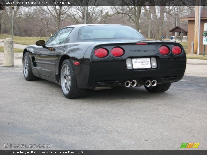 Black / Black 2003 Chevrolet Corvette Z06