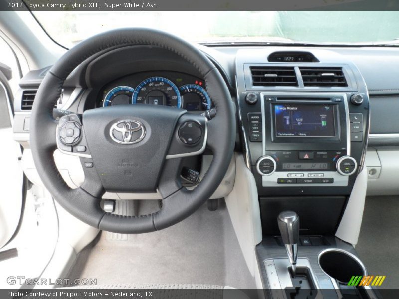 Super White / Ash 2012 Toyota Camry Hybrid XLE