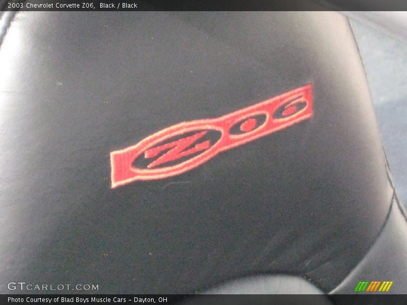 Black / Black 2003 Chevrolet Corvette Z06