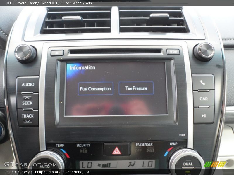 Super White / Ash 2012 Toyota Camry Hybrid XLE