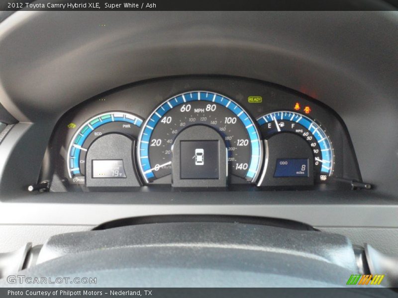 Super White / Ash 2012 Toyota Camry Hybrid XLE