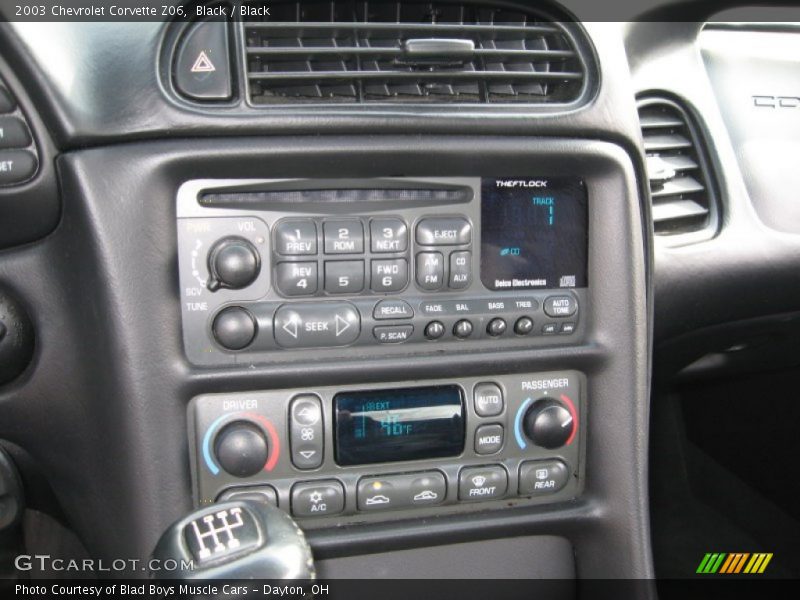 Controls of 2003 Corvette Z06