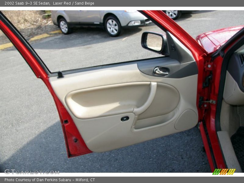 Laser Red / Sand Beige 2002 Saab 9-3 SE Sedan