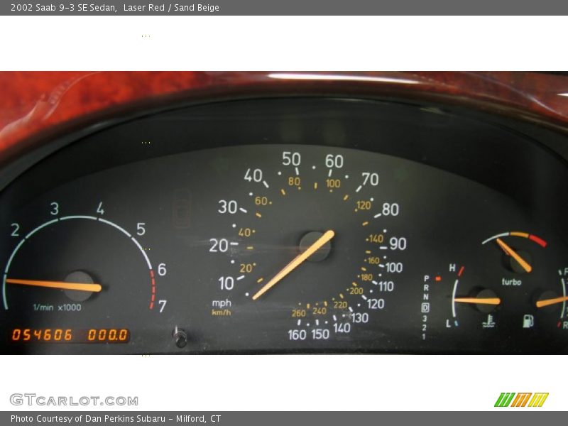 Laser Red / Sand Beige 2002 Saab 9-3 SE Sedan