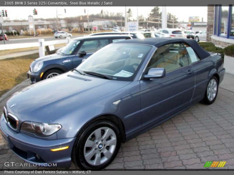 Steel Blue Metallic / Sand 2005 BMW 3 Series 325i Convertible