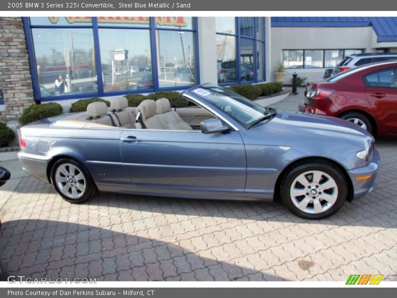 Steel Blue Metallic / Sand 2005 BMW 3 Series 325i Convertible