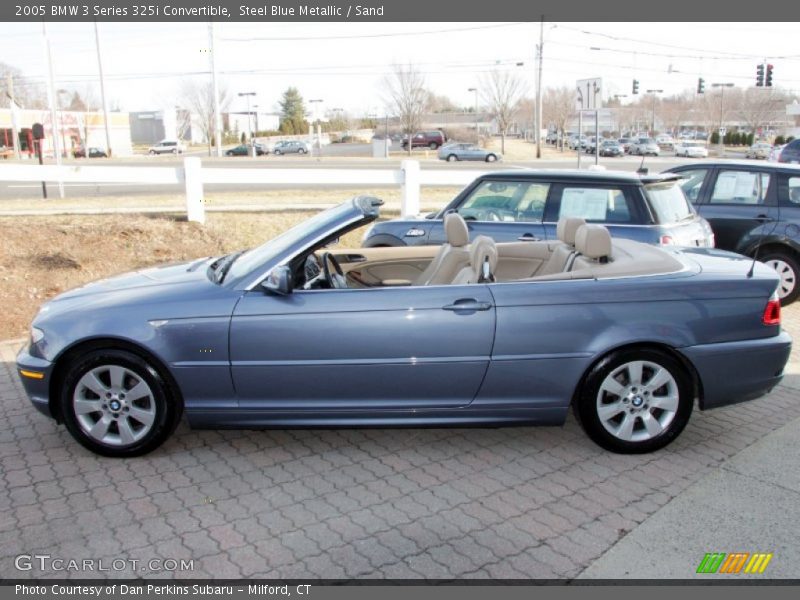 Steel Blue Metallic / Sand 2005 BMW 3 Series 325i Convertible