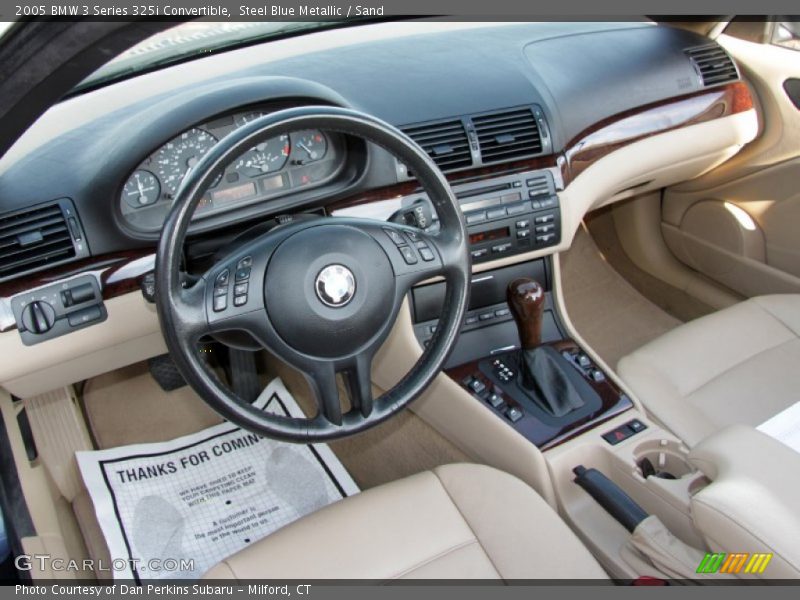 Steel Blue Metallic / Sand 2005 BMW 3 Series 325i Convertible