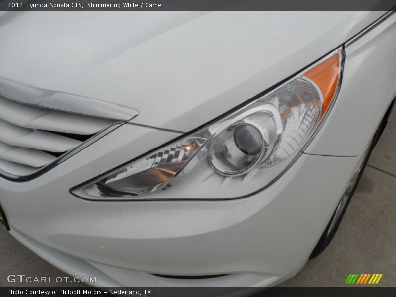 Shimmering White / Camel 2012 Hyundai Sonata GLS