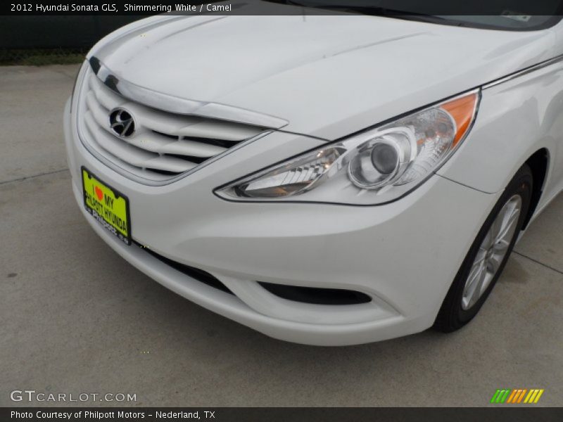 Shimmering White / Camel 2012 Hyundai Sonata GLS