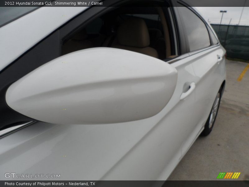 Shimmering White / Camel 2012 Hyundai Sonata GLS