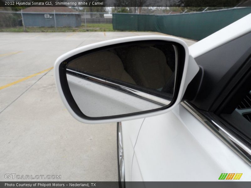 Shimmering White / Camel 2012 Hyundai Sonata GLS