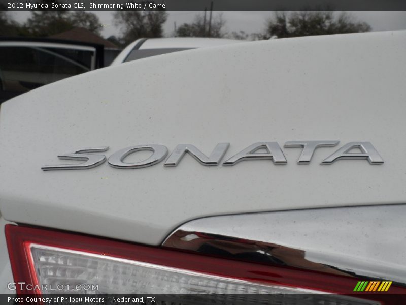Shimmering White / Camel 2012 Hyundai Sonata GLS