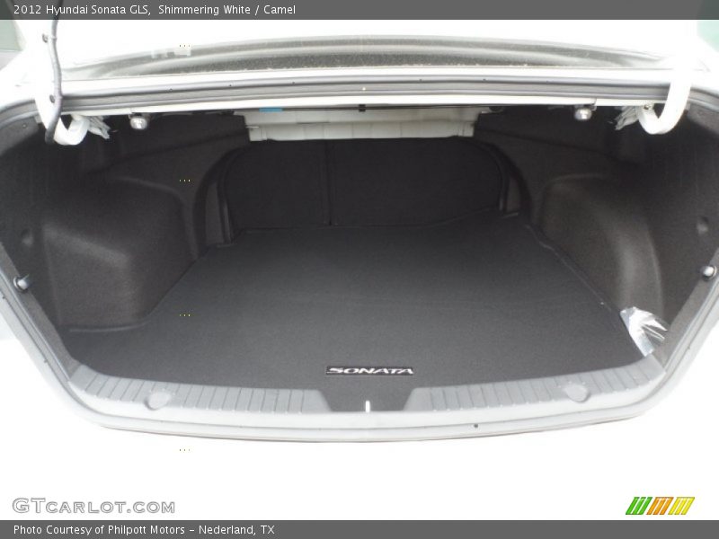 Shimmering White / Camel 2012 Hyundai Sonata GLS