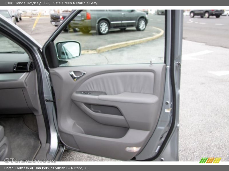 Slate Green Metallic / Gray 2008 Honda Odyssey EX-L