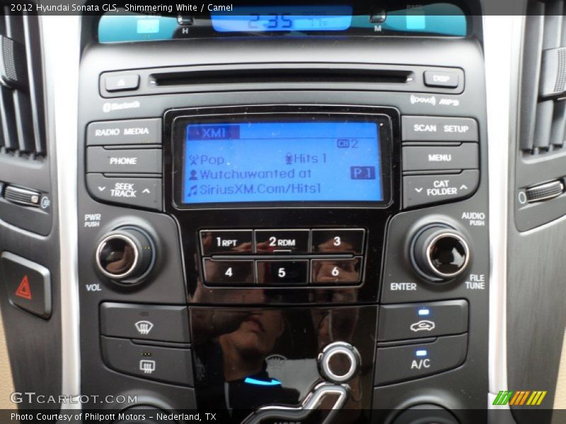 Shimmering White / Camel 2012 Hyundai Sonata GLS