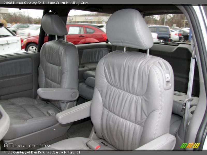 Slate Green Metallic / Gray 2008 Honda Odyssey EX-L