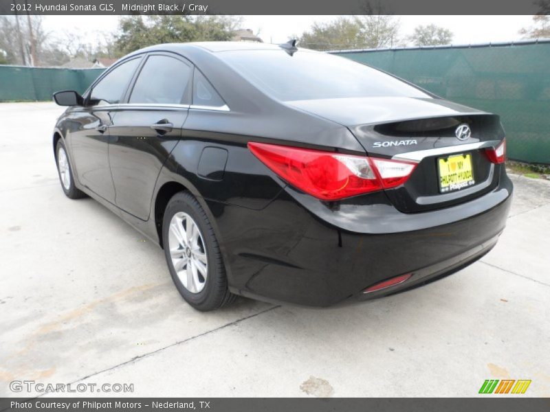 Midnight Black / Gray 2012 Hyundai Sonata GLS