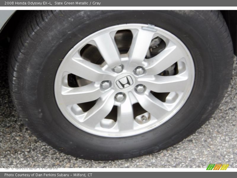 Slate Green Metallic / Gray 2008 Honda Odyssey EX-L