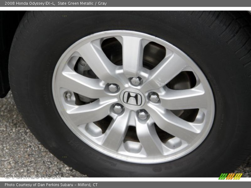 Slate Green Metallic / Gray 2008 Honda Odyssey EX-L