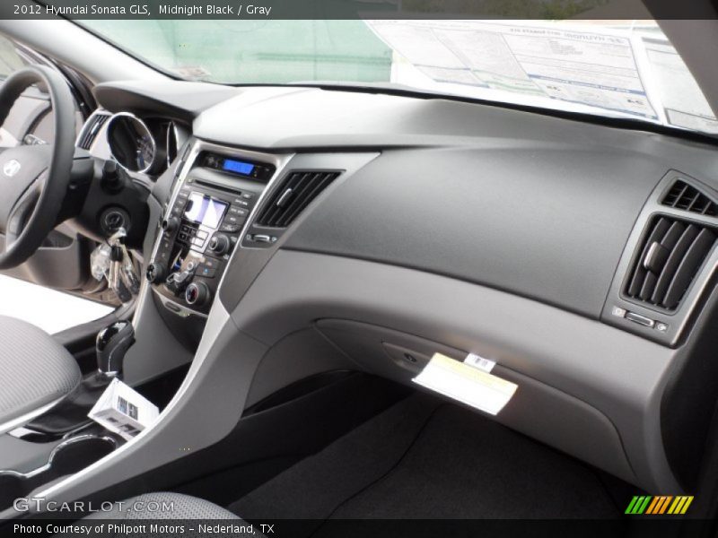 Midnight Black / Gray 2012 Hyundai Sonata GLS