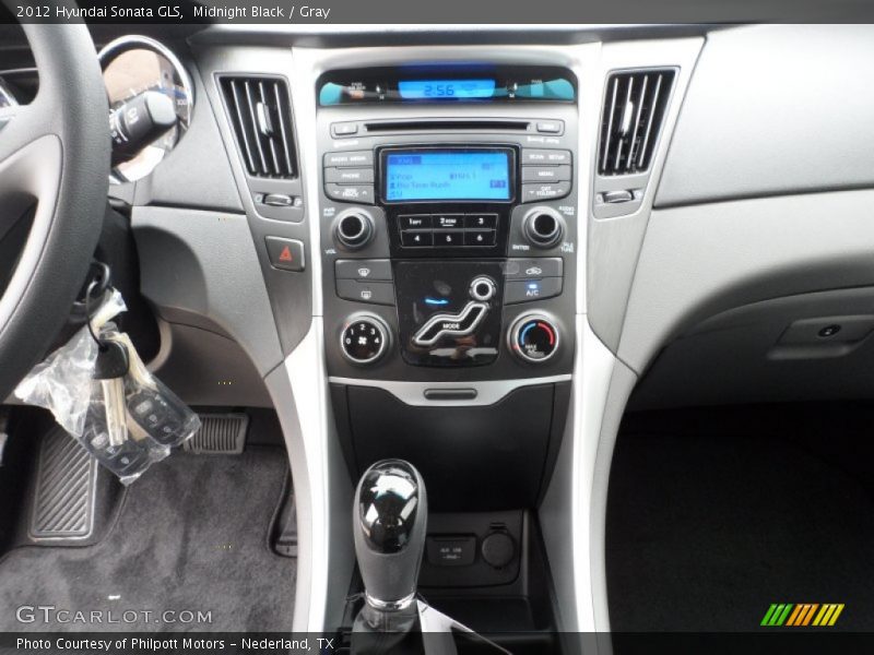 Midnight Black / Gray 2012 Hyundai Sonata GLS