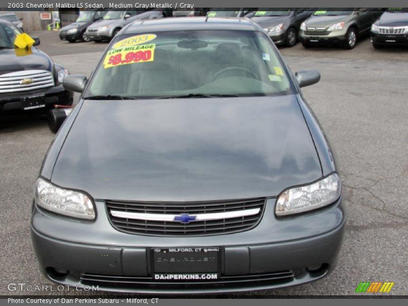 Medium Gray Metallic / Gray 2003 Chevrolet Malibu LS Sedan