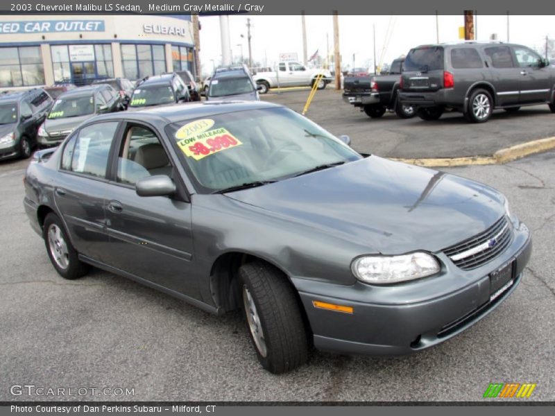 Medium Gray Metallic / Gray 2003 Chevrolet Malibu LS Sedan