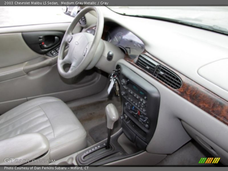 Medium Gray Metallic / Gray 2003 Chevrolet Malibu LS Sedan