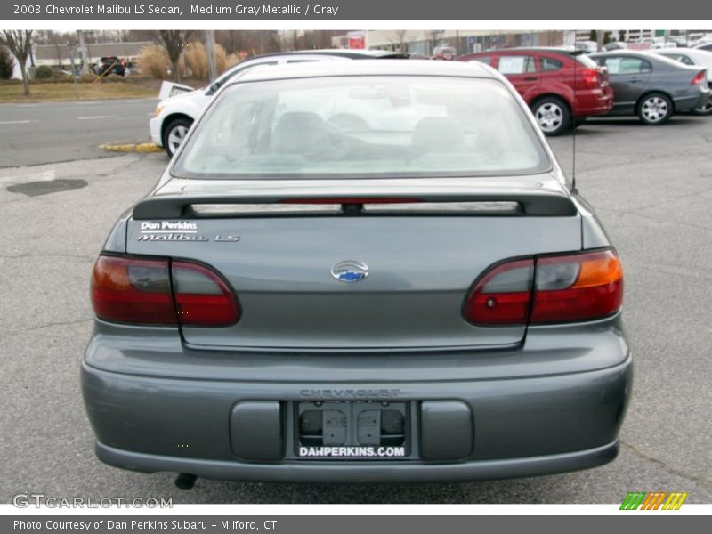 Medium Gray Metallic / Gray 2003 Chevrolet Malibu LS Sedan