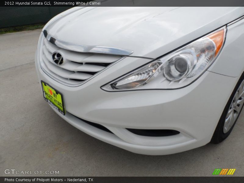 Shimmering White / Camel 2012 Hyundai Sonata GLS