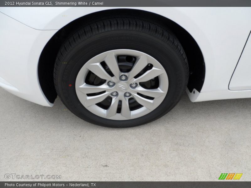 Shimmering White / Camel 2012 Hyundai Sonata GLS