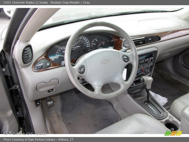 Medium Gray Metallic / Gray 2003 Chevrolet Malibu LS Sedan