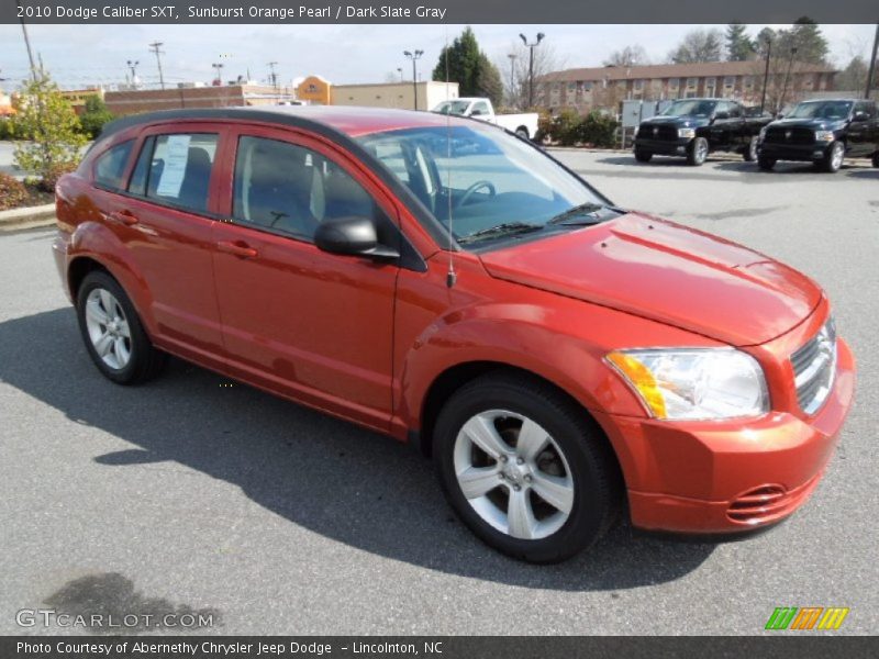Sunburst Orange Pearl / Dark Slate Gray 2010 Dodge Caliber SXT