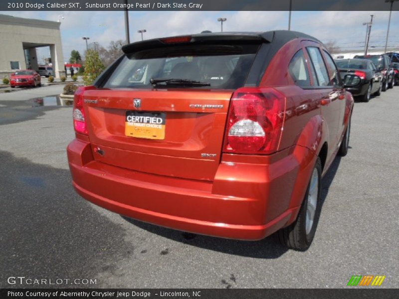 Sunburst Orange Pearl / Dark Slate Gray 2010 Dodge Caliber SXT