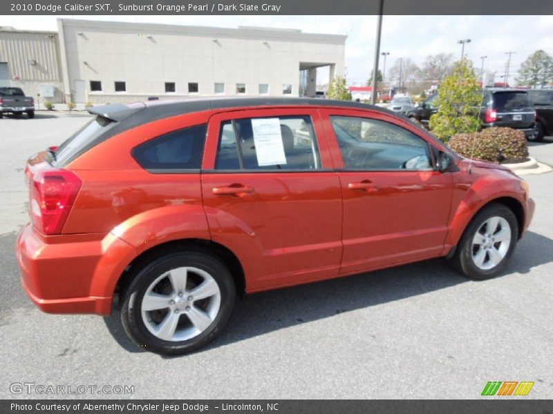 Sunburst Orange Pearl / Dark Slate Gray 2010 Dodge Caliber SXT