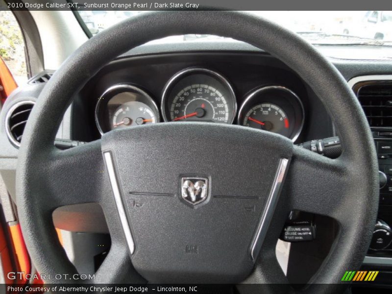 Sunburst Orange Pearl / Dark Slate Gray 2010 Dodge Caliber SXT