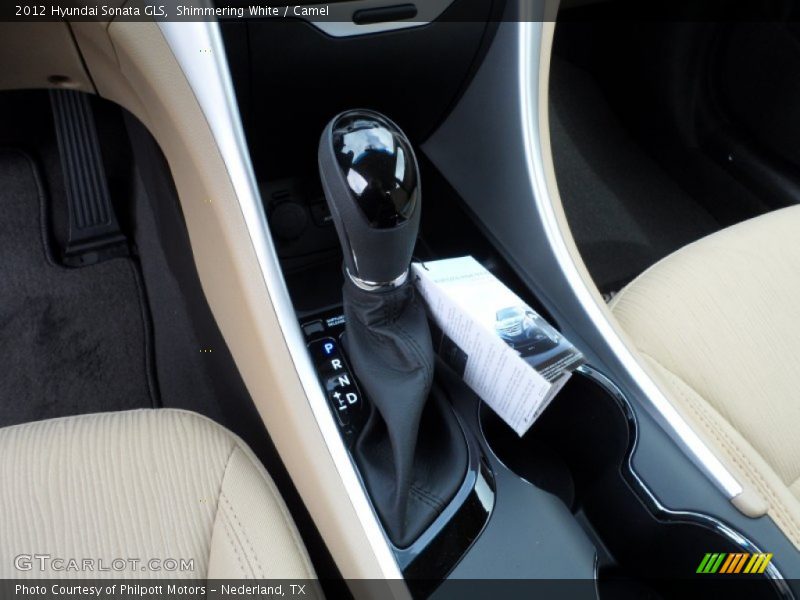 Shimmering White / Camel 2012 Hyundai Sonata GLS