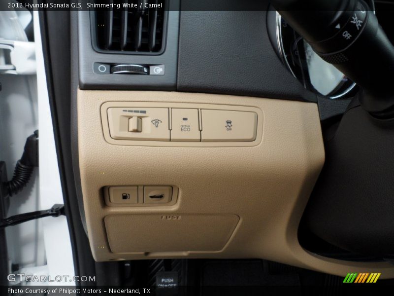 Shimmering White / Camel 2012 Hyundai Sonata GLS
